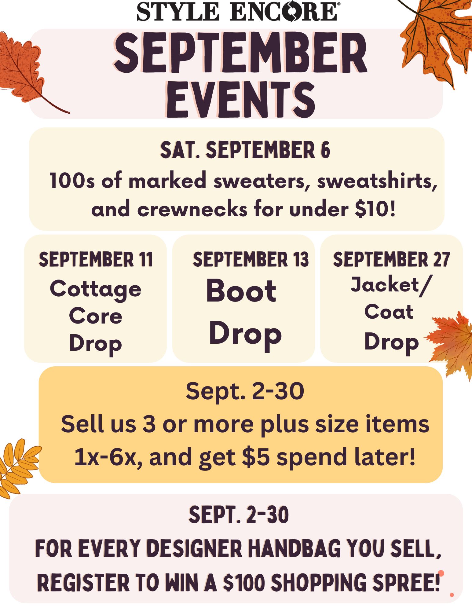 sept Events!